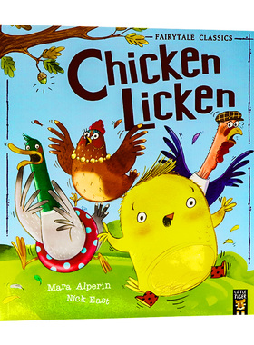 小鸡里肯 Chicken Licker 儿童英文原版进口绘本 Mara Alperin著作 Little Tiger Press出版 早教启蒙习惯养成睡前读物平装绘本