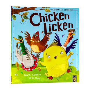 小鸡里肯 Chicken Licker 儿童英文原版进口绘本 Mara Alperin著作 Little Tiger Press出版 早教启蒙习惯养成睡前读物平装绘本