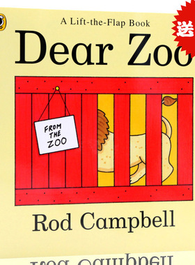 Dear Zoo 英文原版绘本亲爱的动物园幼儿童英语启蒙读物翻翻书 吴敏兰书单123 dearzoo名家推荐早教图画书单Rod Campbell