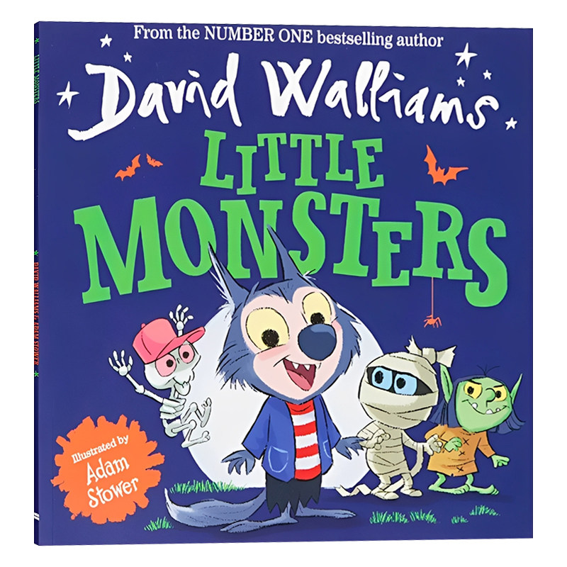 David Walliams 大卫威廉姆斯 小怪兽的故事 英文原版绘本 Little Monsters 儿童幽默成长课外阅读启蒙冒险故事怪物学校里的怪人