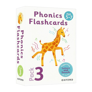 牛津自然拼读闪卡3 英文原版 Essential Letters and Sounds Phonics Flashcards Pack适合5-7岁儿童 英语发音学习启蒙闪卡 Oxford