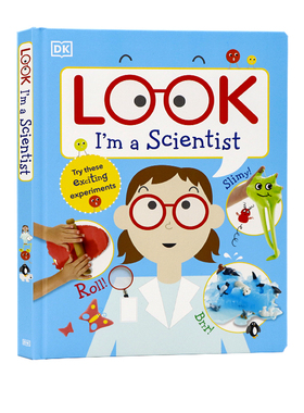 DK 百科图书看看我是小小科学家 Look I'm a Scientist 英文原版绘本 儿童STEM科学实验启蒙 激发孩子创造力想象力亲子读物精装