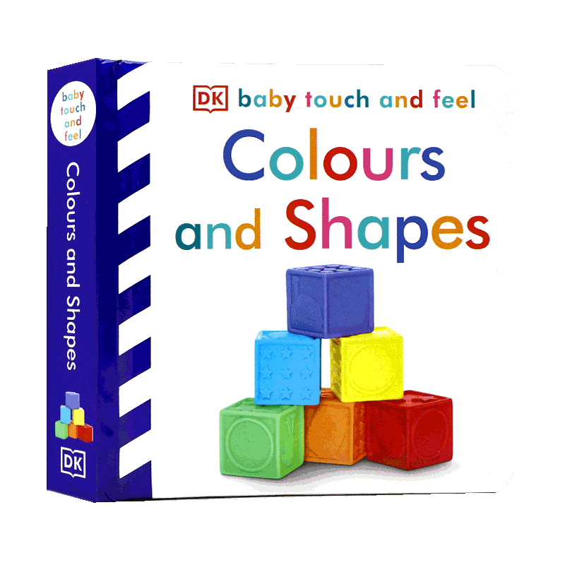 DK宝宝触摸书颜色和形状进口英文原版 Baby Touch and Feel Colours and Shapes 纸板书儿童英语启蒙认知亲子共读