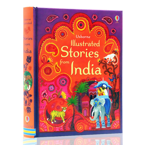 Usborne出品 印度插画故事 Illustrated Stories from India 英文原版绘本 插图故事书精装儿童英语故事书