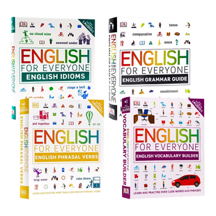 Grammar Verbs词汇语法习语动词短 for Phrasal Idioms Guide Builder Vocabulary Everyone English DK人人学英语4册英文原版