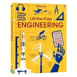 Flap Engineering 英文原版 Usborne翻翻书工程小百科 大开纸板翻翻书工程原理stem百科6岁 the 绘本儿童英语启蒙科普绘本精装 Lift