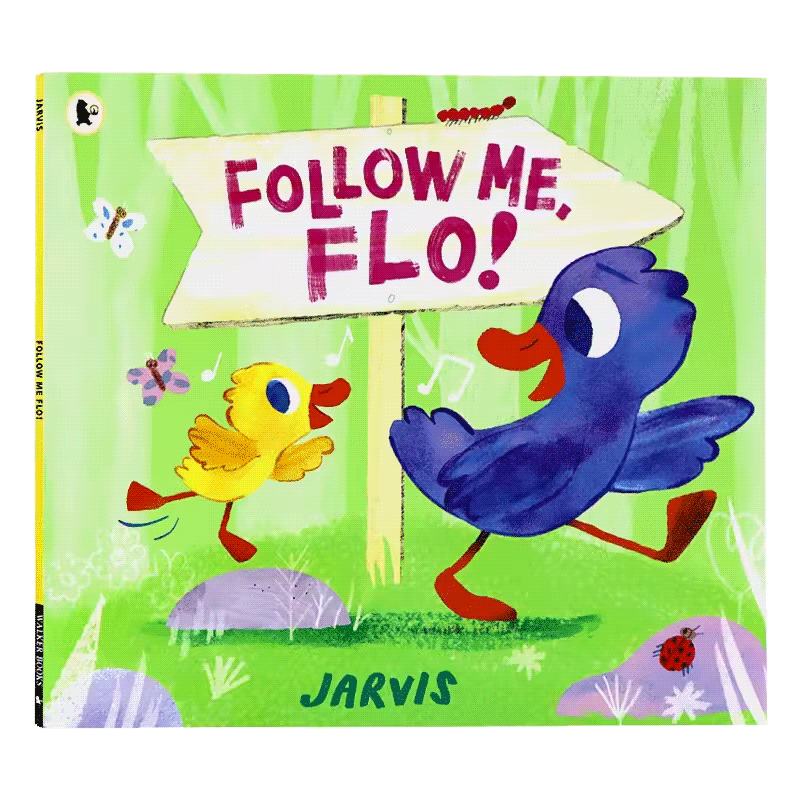 跟我來(lái) 弗洛 英文原版繪本 Follow Me  Flo  幼兒親子睡前故事書(shū)  點(diǎn)燈熊兒童英語(yǔ)啟蒙認(rèn)知繪本 平裝大開(kāi)圖畫(huà)故事書(shū) Jarvis
