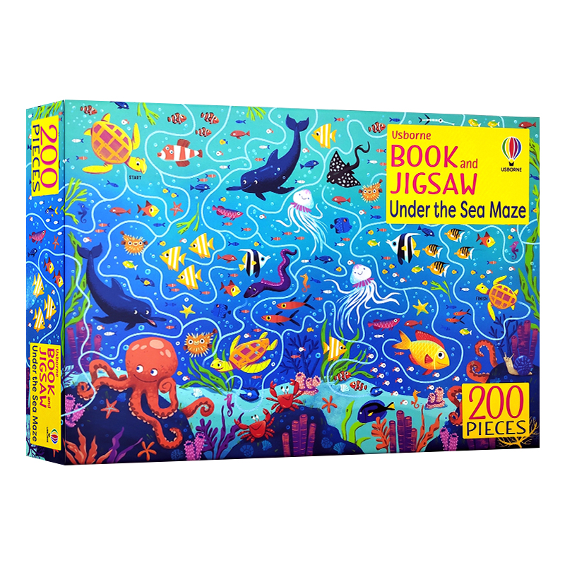 海底迷宫拼图游戏书英文原版