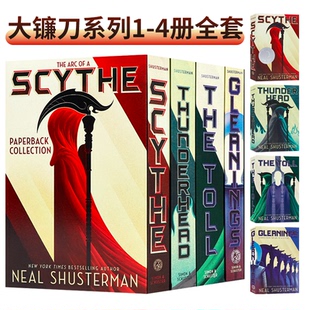 大镰刀三部曲+番外篇 4册盒装 英文原版 The Arc of a Scythe Paperback Collection 青少年课外英语分级读物 尼尔舒斯特曼 平装