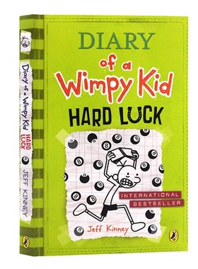 小屁孩日记8 英文原版漫画 Diary of a Wimpy Kid 8 Hard Luck 哭包日记英文版儿童英语图画故事书漫画儿童文学Jeff Kinney平装