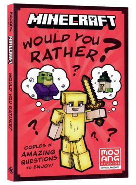 现货我的世界搞笑漫画你更想选谁英文原版小说 Minecraft Would You Rather 儿童冒险游戏故事书青少年英语课外阅读 Mojang AB著作