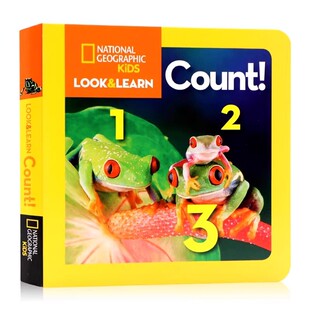美国国家地理看与学系列 数数 英文原版绘本National Geographic Kids Look and Learn Count 低幼儿童英语启蒙认知纸板书 少儿版