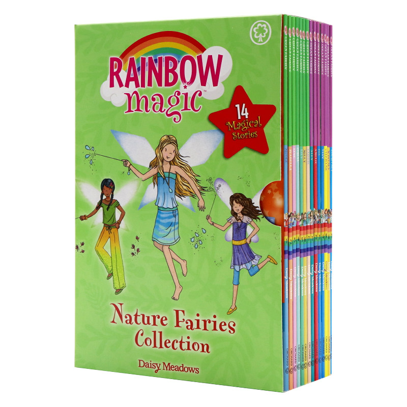 彩虹仙子14册盒装 英文原版 rainbow magic nature fairies