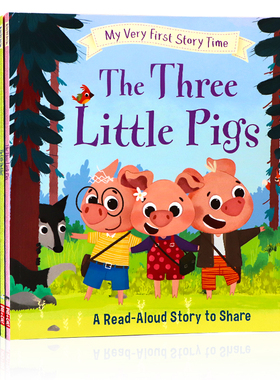 童话故事绘本10册英文原版My Very First Story Time The Ugly Duckling丑小鸭Cinderella灰姑娘儿童英语启蒙认知图画书平装