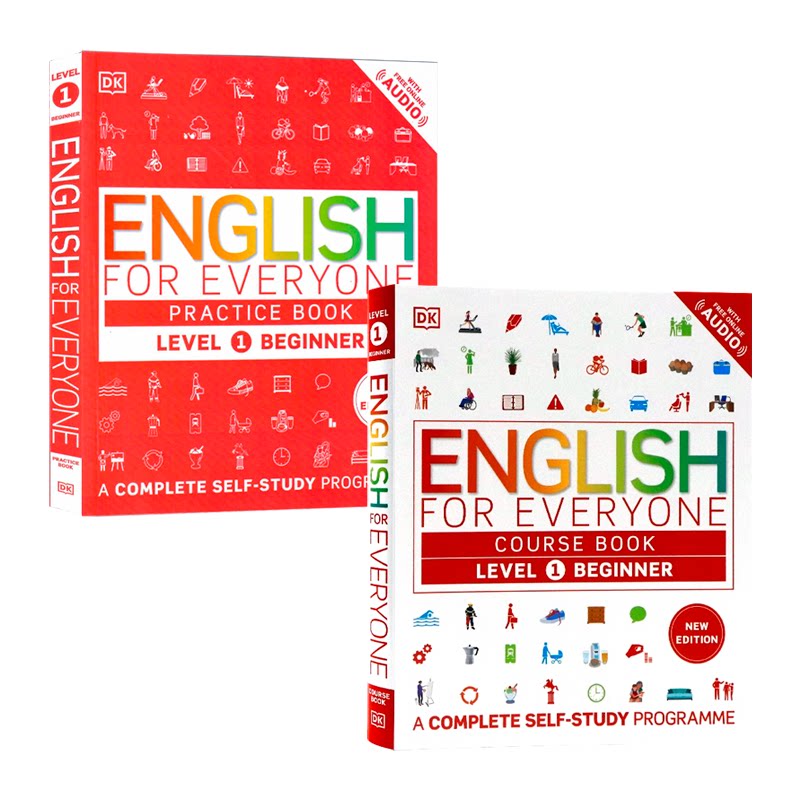 K人人学英语Level1课本+练习2册