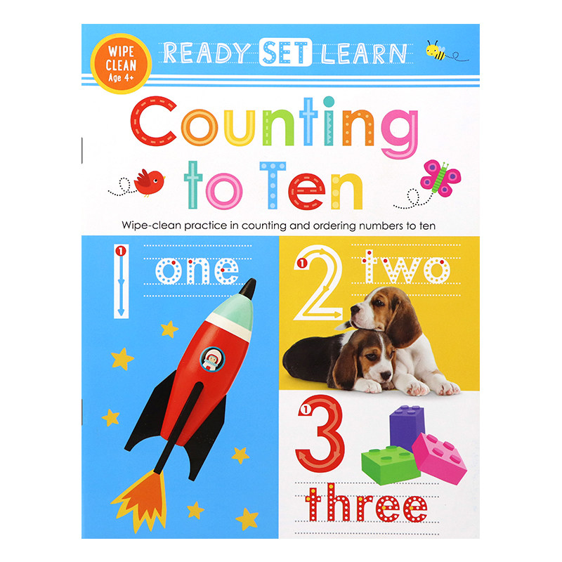 数到十 数字学习  ready set learn wipe clean counting to ten英文