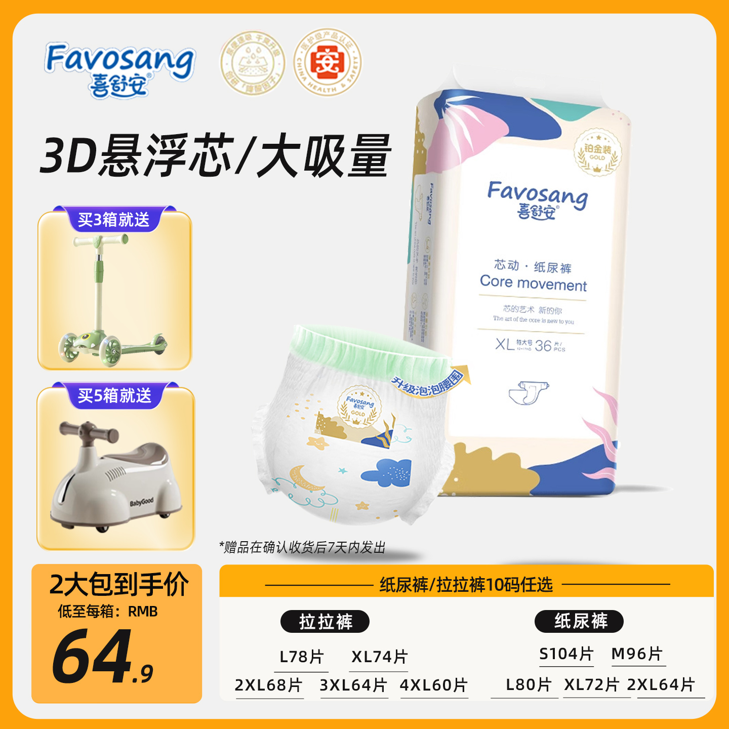 医护级认证，德国原创设计，超薄大吸量