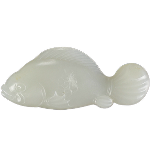 玉缘和田玉新疆白玉籽料年年有余吊坠玉质细腻油润饱满男女大师