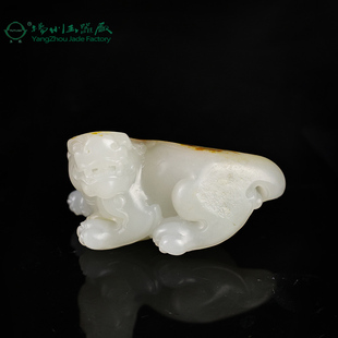 玉缘和田玉新疆和田白玉独籽貔貅吊坠玉质细腻油性足可把玩大师