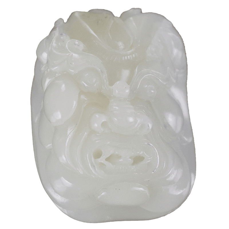 扬州玉器厂玉缘白玉籽料