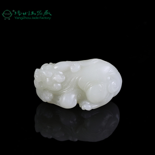 玉缘和田玉新疆且末料貔貅吊坠把件玉质细腻油性足雕工好男士大师