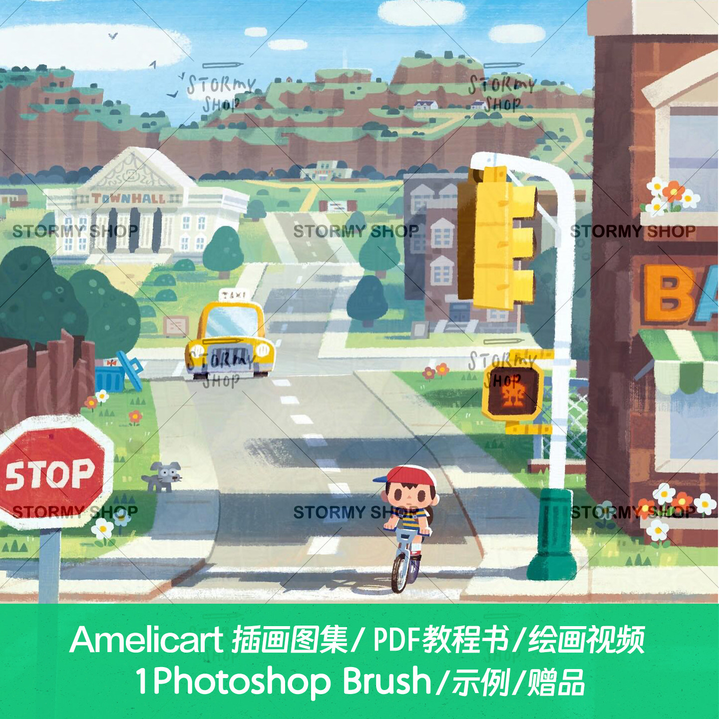 Amelicart插画图集PS设计素材/源文件