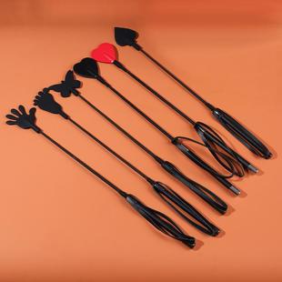 儿童马鞭金属防滑手柄骑马马鞭骑士鞭马具声大不疼小皮鞭马鞭子sp