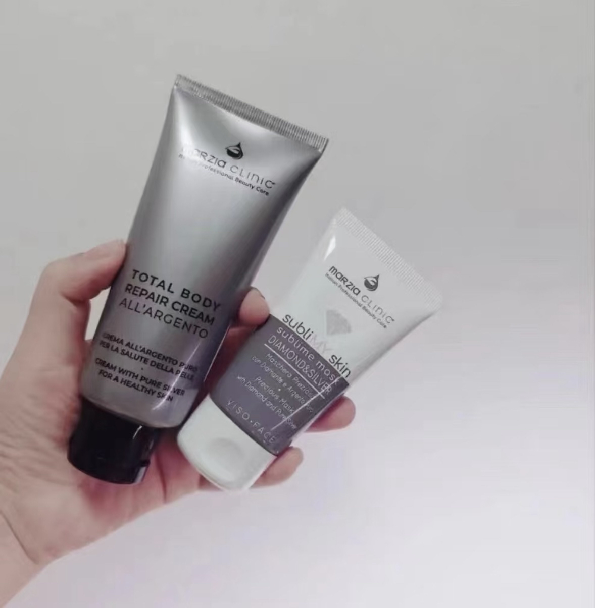 意大利曼Ke娅纯银修护霜100g钻石银离子面膜纯银面膜修复