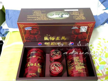 韩国三星济州岛城邑民俗村土族马 马骨粉/马骨丸300g*2罐+60g*2罐