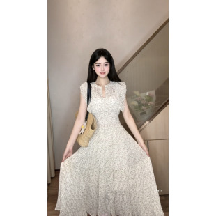 小碎花 时尚 25188 显瘦法式 米儿连衣裙长裙小众夏季