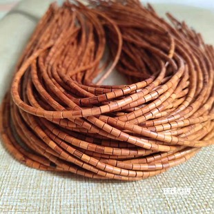 珠珠世界散珠 木珠缅茄木3mm小管珠 18元40厘米