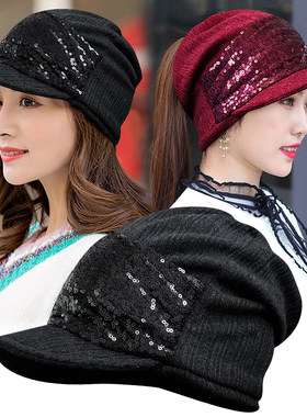 帽子户外女春秋季鸭舌帽可露头发