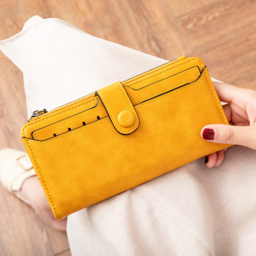 Long Wallet Retro Simple Foldable Pull-out Card Wallet