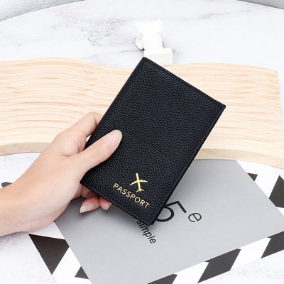 Leather Passport Case Slim Genuine Leather Wallet Holder Bag
