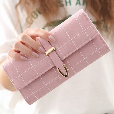 Women's Long Wallet 2025 New Retro Suede Three-fold Purse