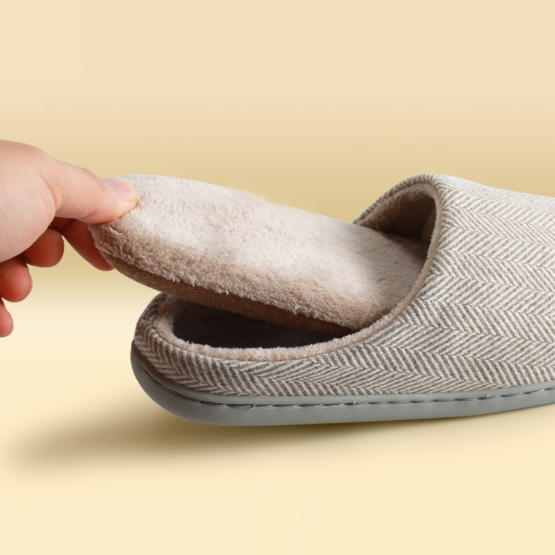可拆卸内胆冬季居家防水棉拖鞋