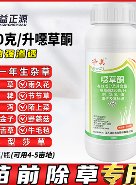 瑞邦恶草酮噁草酮移栽水稻田芽前专用封闭除草剂节节草牛毛草杂草