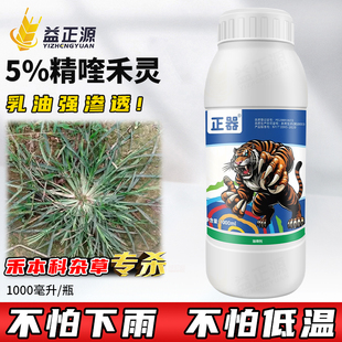 正器5%精喹禾灵乳油大豆田禾本科杂草牛筋草马唐野燕麦除草烂根剂