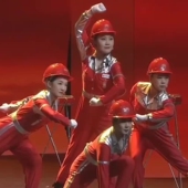 我为祖国献石油工人演出服劳动美工人演出服