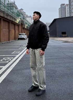 FOCABO美式三防保暖加厚立领棉服机能工装飞行夹克休闲百搭外套