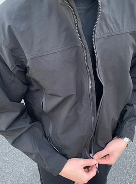 FOCABO美式军鸟leaf显壮三防短款软壳户外夹克冲锋衣立领外套男