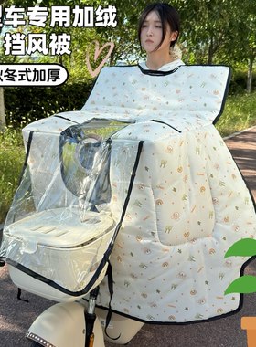 【小车专用】小型电动车挡风被冬季加绒加厚电瓶车防风防水防寒罩
