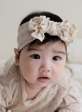 婴儿发带小碎花可爱韩版蝴蝶结公主百天周岁新生儿女宝宝儿童头饰