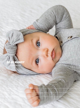 婴儿发带ins可爱蝴蝶结公主儿童男女宝宝婴幼儿百天周岁头饰发饰