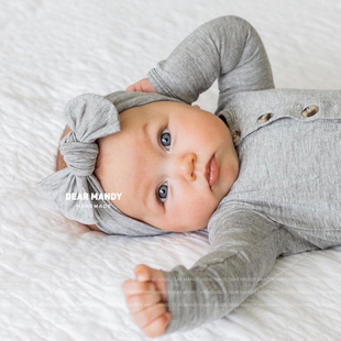 婴儿发带ins可爱蝴蝶结公主儿童男女宝宝婴幼儿百天周岁头饰发饰