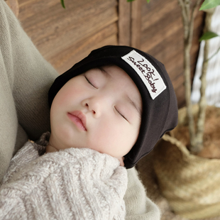 婴儿帽子可爱刺绣保暖舒绒棉小月龄新生儿男女宝宝囟门帽胎帽秋冬