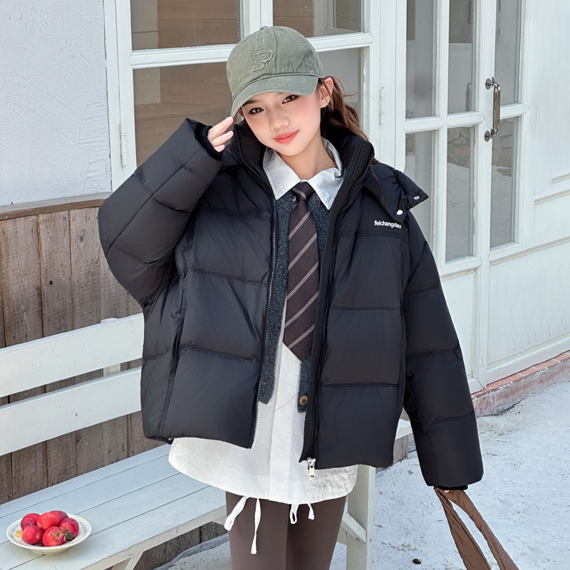 女童羽绒服加厚保暖90白鸭绒外套