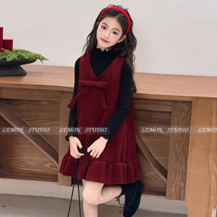 2026新款 Lemon 新年连衣裙 加厚 Studio女童冬装