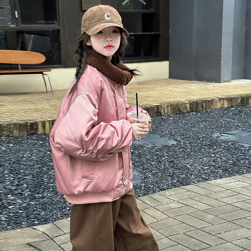 女童超好看夹棉外套加厚夹克
