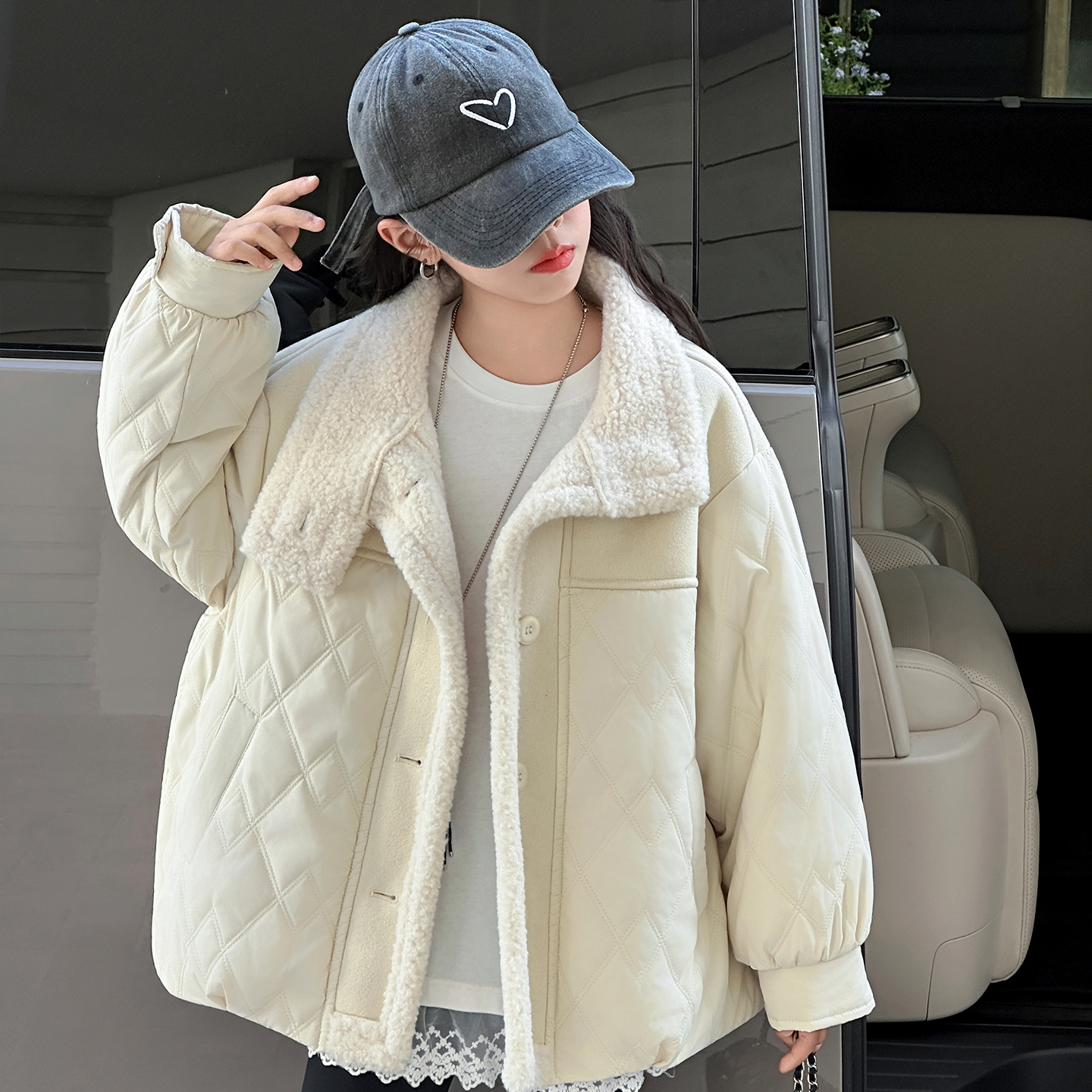 女童夹棉外套今年流行爆款棉服